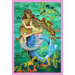 Marjolein Scott Mermaid Family Canvas Art  