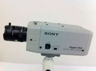   of 4   Sony SSC C104 Color Hyper Had Camera w/ Computar 3.5   8mm Lens
