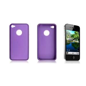  Gino Purple Plastic Back Hole Hard Case for Apple iPhone 