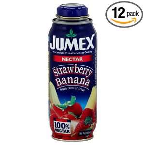 Jumex Lata Botella Strawberry Banana, 16.9 Ounce (Pack of 12)  