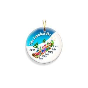    Baby Keepsake Personalized Elves Family of Six Ornament Baby