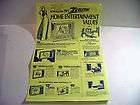 Vintage 1975 Zenith Home Entertainment TV 8 Track Stereo Appliance 