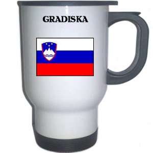  Slovenia   GRADISKA White Stainless Steel Mug 