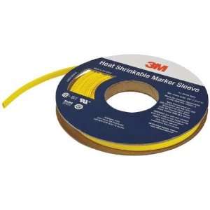  3M FP 303MS 1/4 YW Wire Marker,Heat Shrink,16AWG,100ft,Ylw 