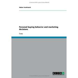  Personal buying behavior and marketing decisions 
