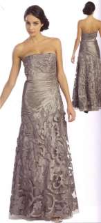 The dress comes with taffeta shawl and extra straps