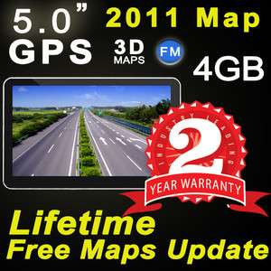 4GB TF Newest 2010.11 Map 5.0 MTK CE 5.0 Thin Car GPS Navigation Nav 