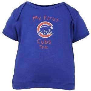  MLB Majestic Chicago Cubs Royal Blue Newborn My First Tee 