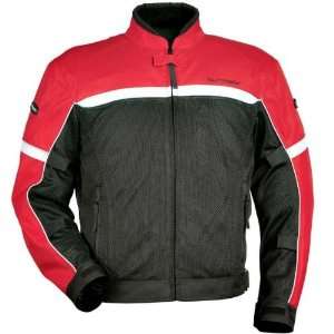   TOURMASTER DRAFT AIR SERIES 2 TEXTILE JACKET RED/BLACK MD Automotive
