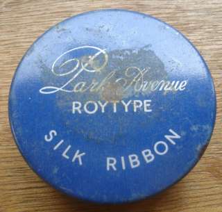 Vintage Park Avenue Roy Type Silk Ribbon Tin Typewriter  