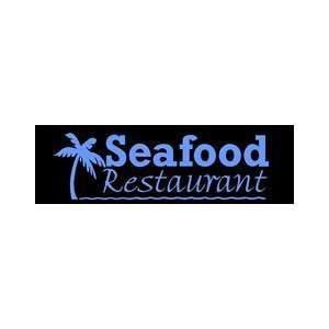  Seafood Restaurant Simulated Neon Sign 12 x 39
