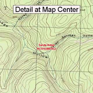  USGS Topographic Quadrangle Map   Sandy Ridge 
