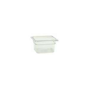  1/6 Size Food Pan 4 Deep   Clear Polycarbonate