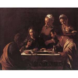   , painting name Supper at Emmaus 2, By Caravaggio 