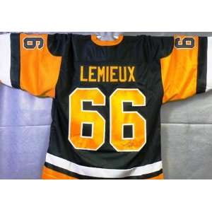  Autographed Mario Lemieux Jersey   Autographed NHL Jerseys 