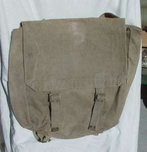 WW 2 British Shoulders Kahki Backpack, 1943 Date, NICE  