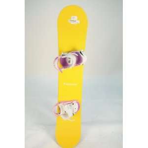  New Snowjam Glowstick Yellow Snowboard with Medium Binding 