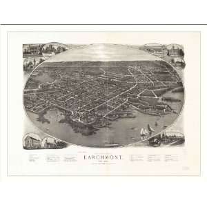  Historic Larchmont, New York, c. 1904 (M) Panoramic Map 