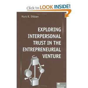   in the Entrepreneurial Venture (9780333779002) Mark R. Dibben Books