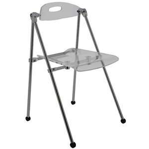  Nuevo Living Ami Folding Chair in Clear