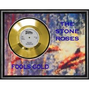  Stone Roses Fools Gold Framed Gold Record A3 Musical 