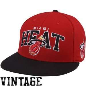  47 Brand Miami Heat Red Black Block Shot Snapback 