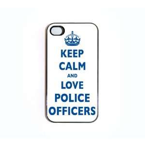   4s Case Keep Calm And Love Police Officers Cell Phones & Accessories