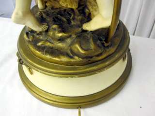 Antique RARE Hip Moreau French Bronze Sculpture Lamp Collection 