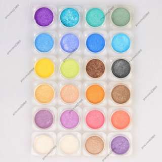 24pcs New Bare Eyeshadow Pigment Minerals Makeup Lots Mixed Color HG24 