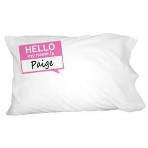  Paige Hello My Name Is Novelty Bedding Pillowcase Pillow 
