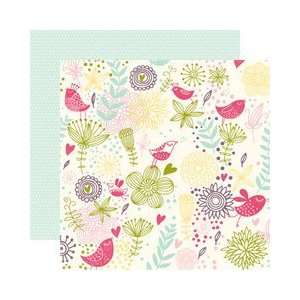  Springtime Double Sided Cardstock 12X12 Spring Feathers 