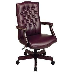  Office Star Traditional Executive Chair with Padded Arms 