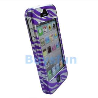 10xZebra Hard Cover Case Skin For Apple iPhone 4 4G 4TH  