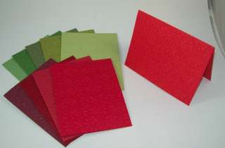   Press Embossed Greeting Card Christmas Reds and Greems choice  