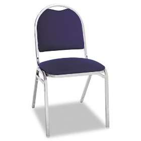 Products   Alera   Round Back Stacking Chairs w/Blue Fabric Upholstery 