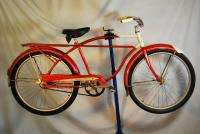   1963 Columbia Newsboy Special balloon tire bicycle bike red rat rod
