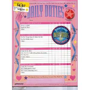  Daily Duties Chore List & Stickers Toys & Games