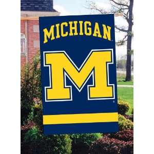 Michigan Wolverines Block M Applique Banner Flag
