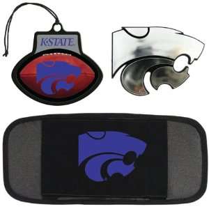 Kansas State Wildcats NCAA Automotive Fan Kit Emblem Air Freshner CD 