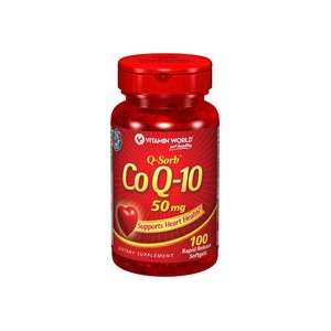  Q Sorb Co Q 10 50 mg. 50 mg. 100 Softgels Health 