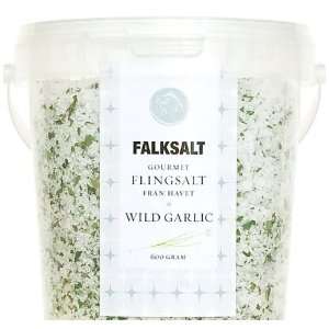Wild Garlic Sea Salt Crystal Flakes   600 Grams  Grocery 