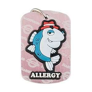    AllerMates Fish Allergy Tag Pink Detective Fin Toys & Games