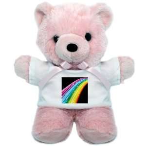  Teddy Bear Pink Retro Rainbow 