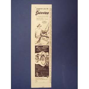 Monark bicycle,+ Skivvies shirts,40s Print Ad,vintage Magazine Print 