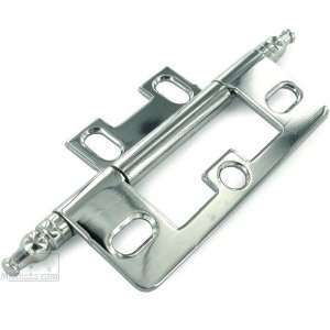 Schaub and company   minaret tip non mortise hinge in polished chrome
