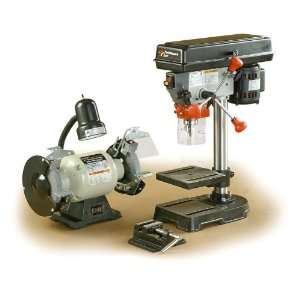   Tool Drill Press and Bench Grinder with Light
