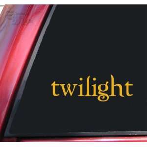 Twilight Logo Vinyl Decal Sticker   Mustard Automotive