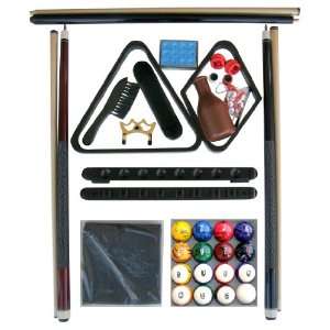 com Black Finish Billiard Pool Table Accessory Kit W Tech Style Ball 