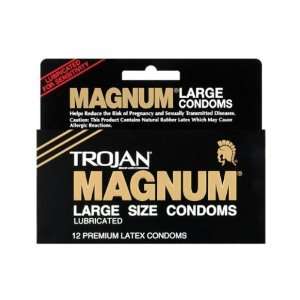  Trojan magnum condoms   box of 12