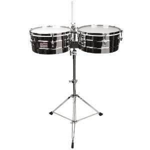  Rhythm Tech RT 5345 Timbales Chrome w/ Stand Musical 